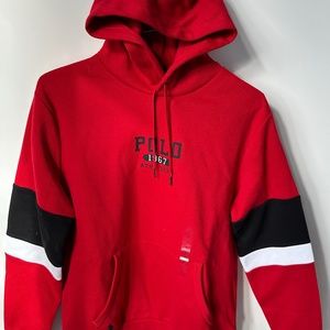 Ralph Lauren Mens red, black and white Hoodie